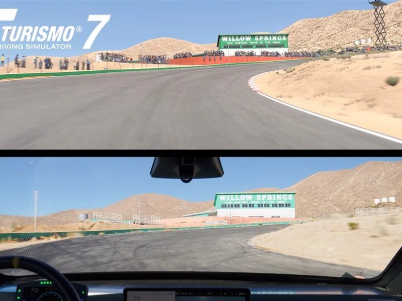 Опубликовано видео, сравнивающее реальную и виртуальную трассу Уиллоу-Спрингс из Gran Turismo 7